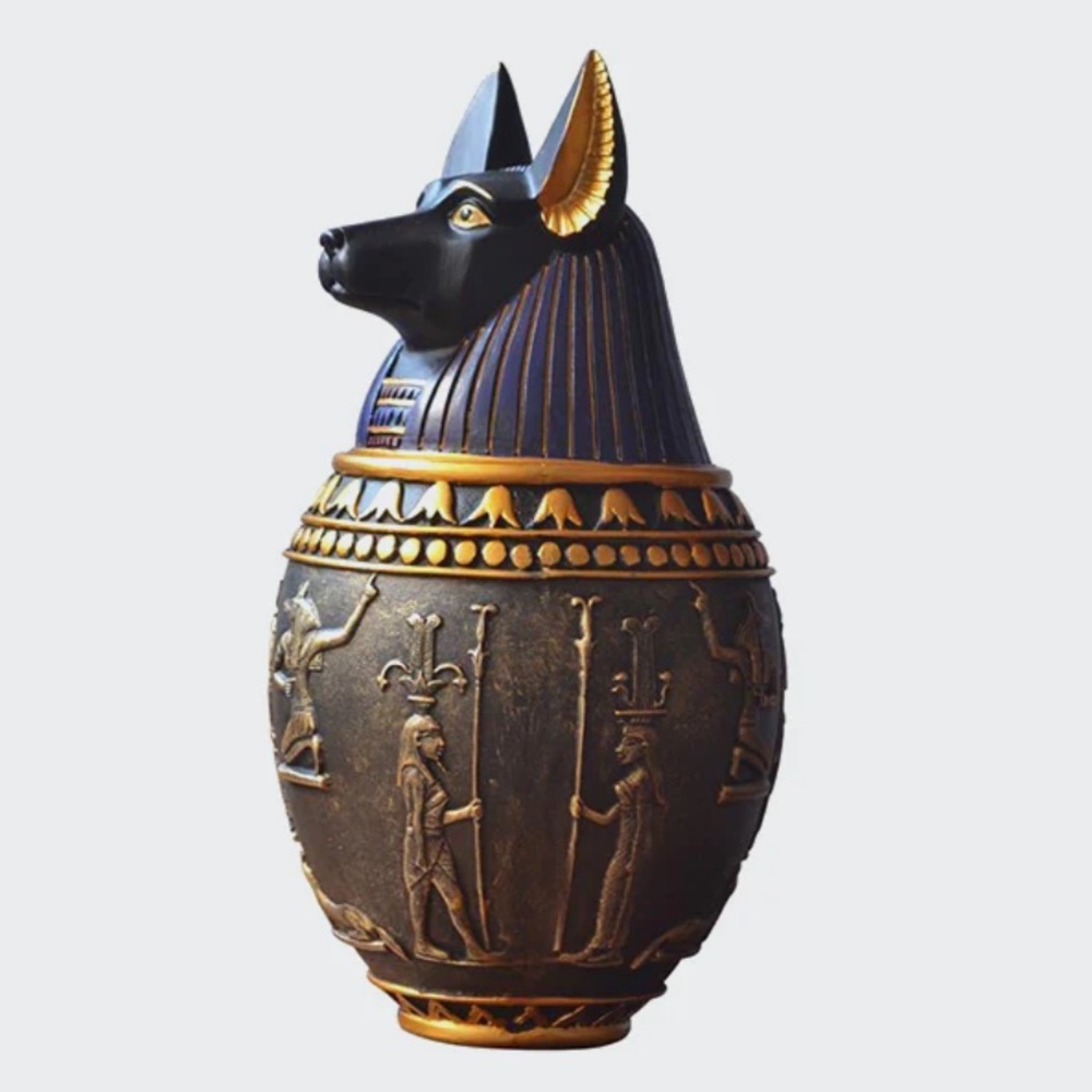 EGYPTIAN BASTET dog memorial urn